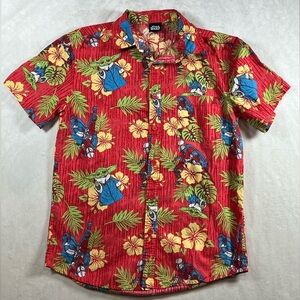 Official Star Wars Size Small Hawaii Tiki Shirt Grogu Baby Yoda All Over Print